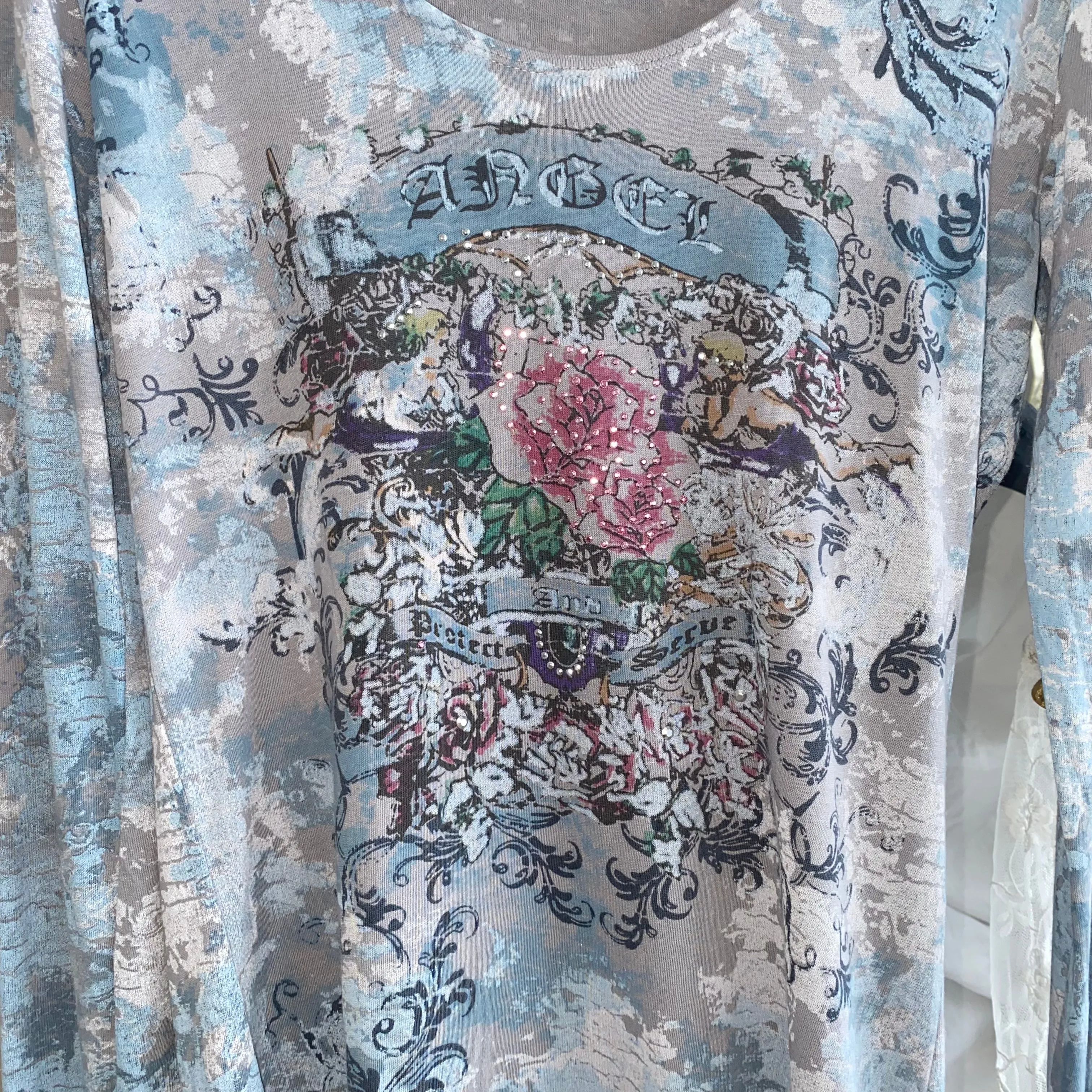 ଘ♱ angel grunge long tee mini dress ♱ଓ