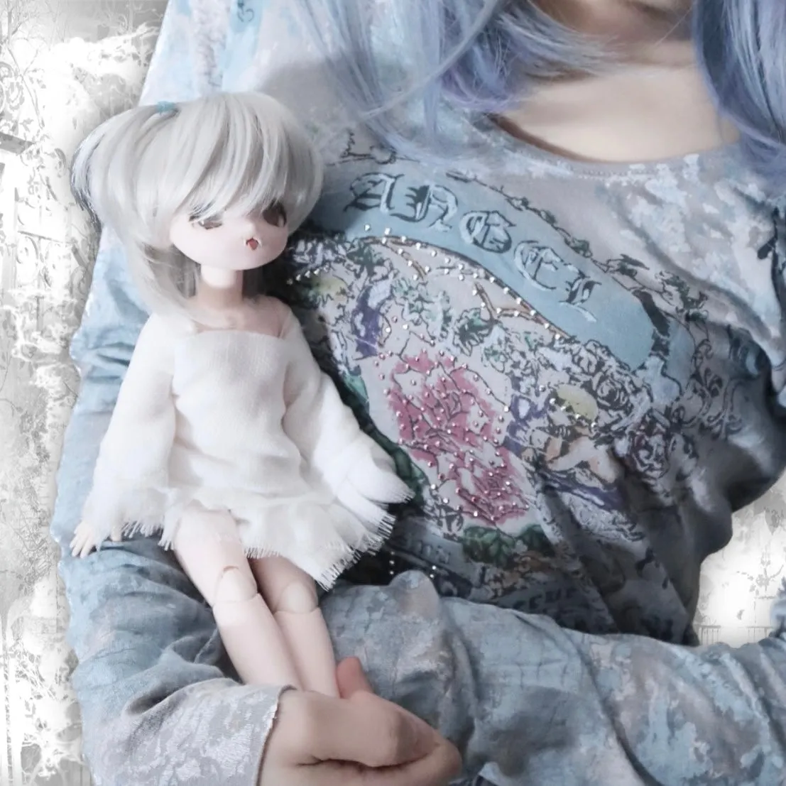ଘ♱ angel grunge long tee mini dress ♱ଓ