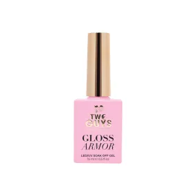 2Guys Gloss Armor Gel Top Coat - No-Stain 15mL