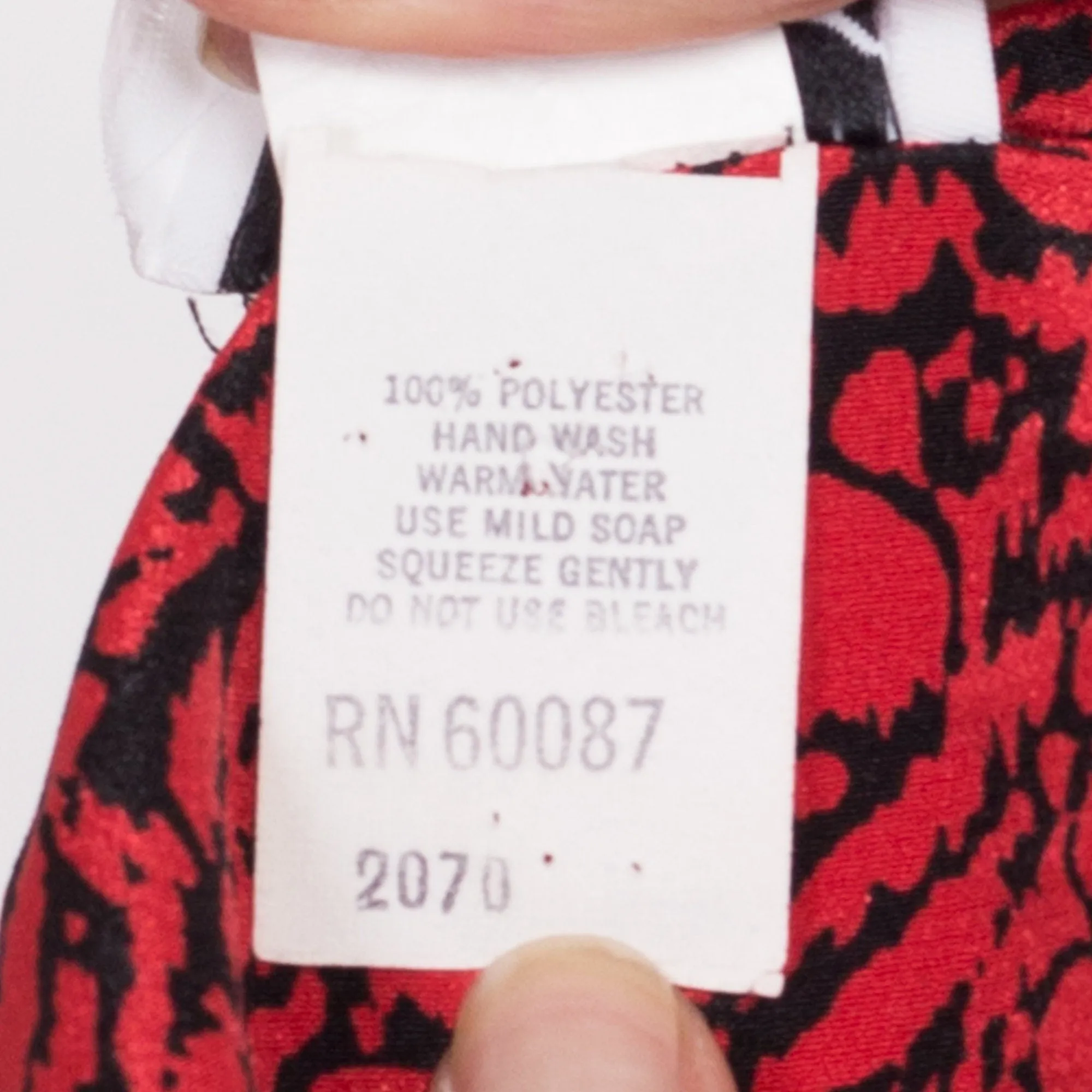 80s Red & Black Sweetheart Neck Midi Dress - Medium