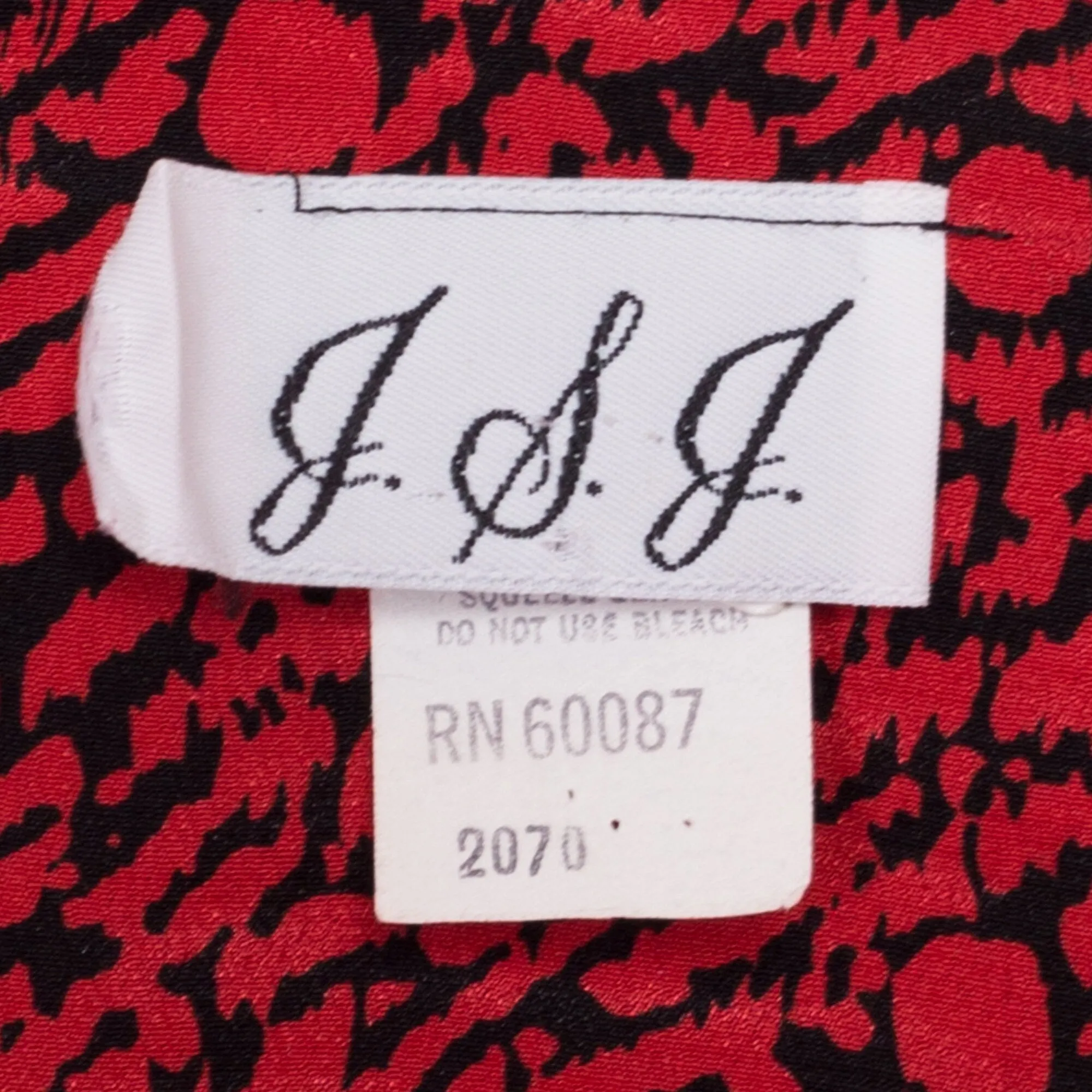 80s Red & Black Sweetheart Neck Midi Dress - Medium