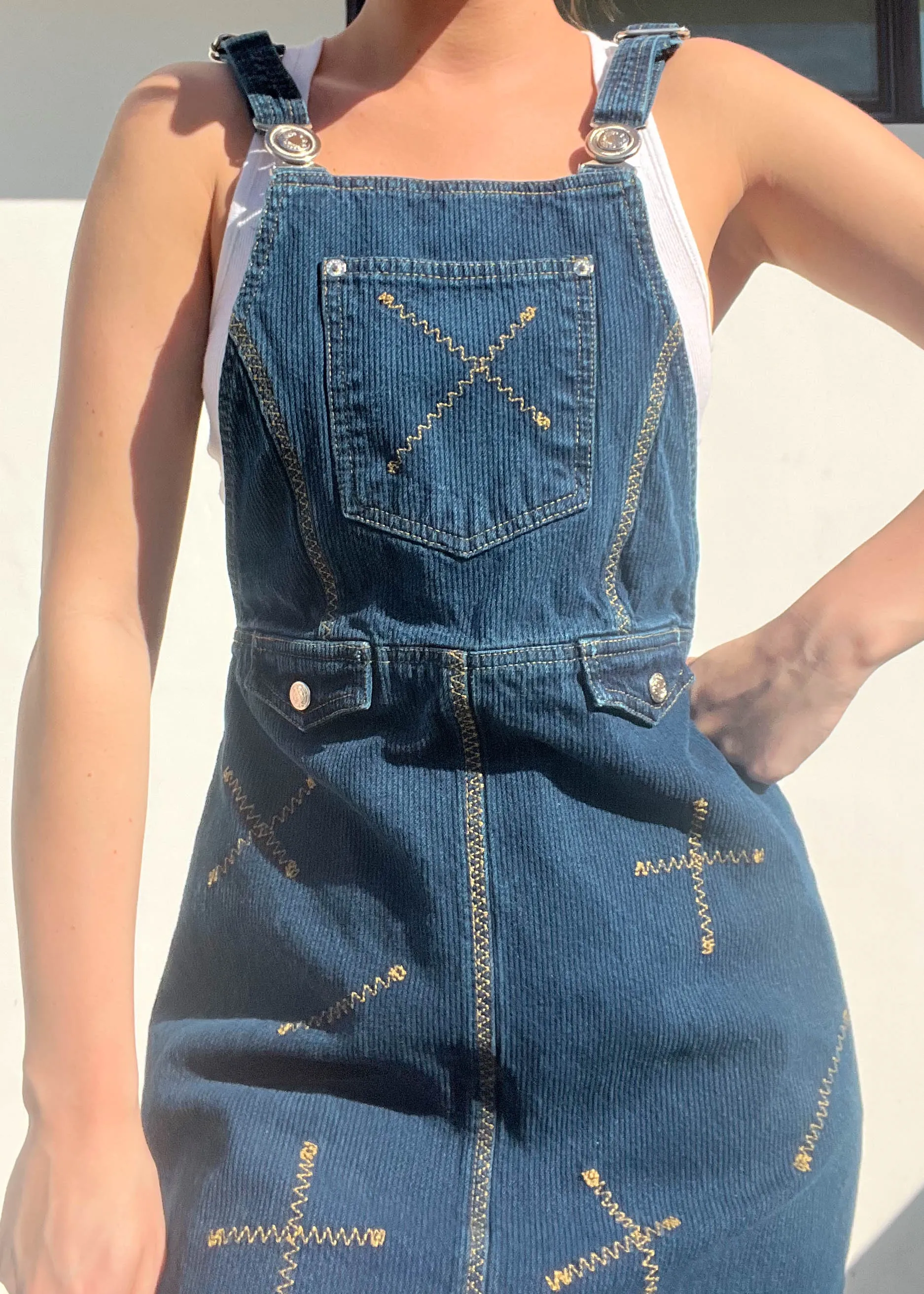 90's Overall Dress (S-M)