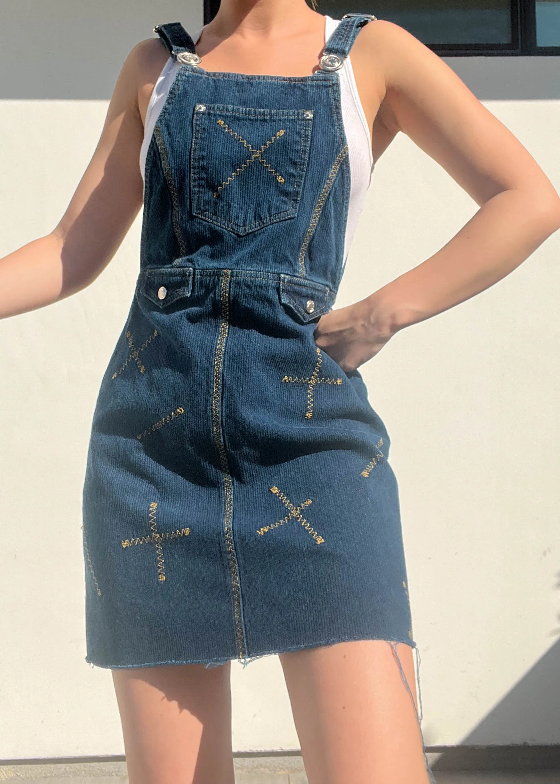 90's Overall Dress (S-M)
