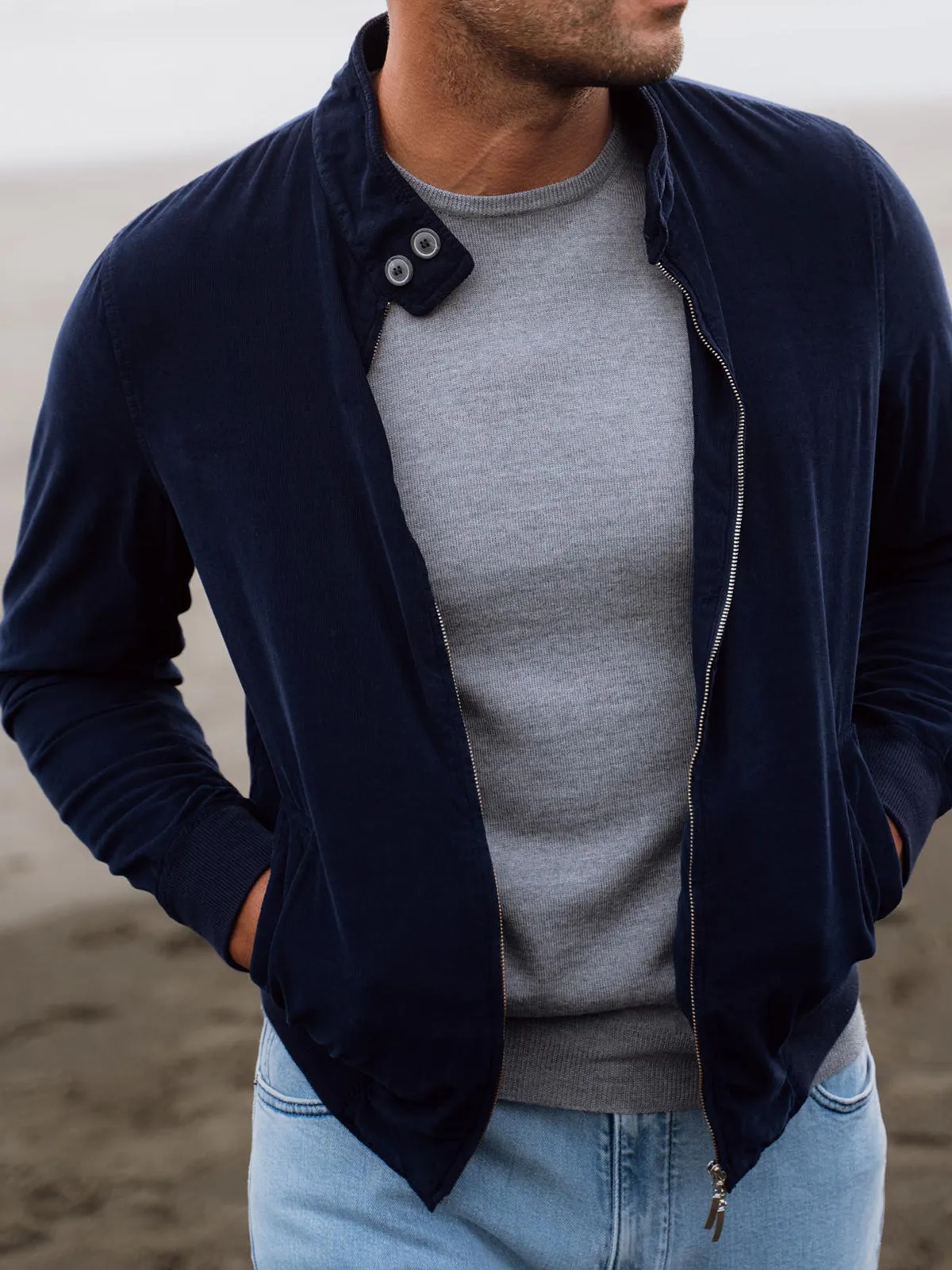 Abalone Merino Wool Crewneck Sweater - LUCKY LAST