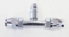 A/C Straight Inline #8 Fitting with Charge Port AFFCEL-08B