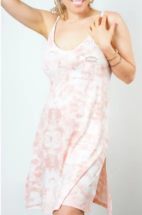 Adorable Bad Ass Pink Tie Dye Slip Dress