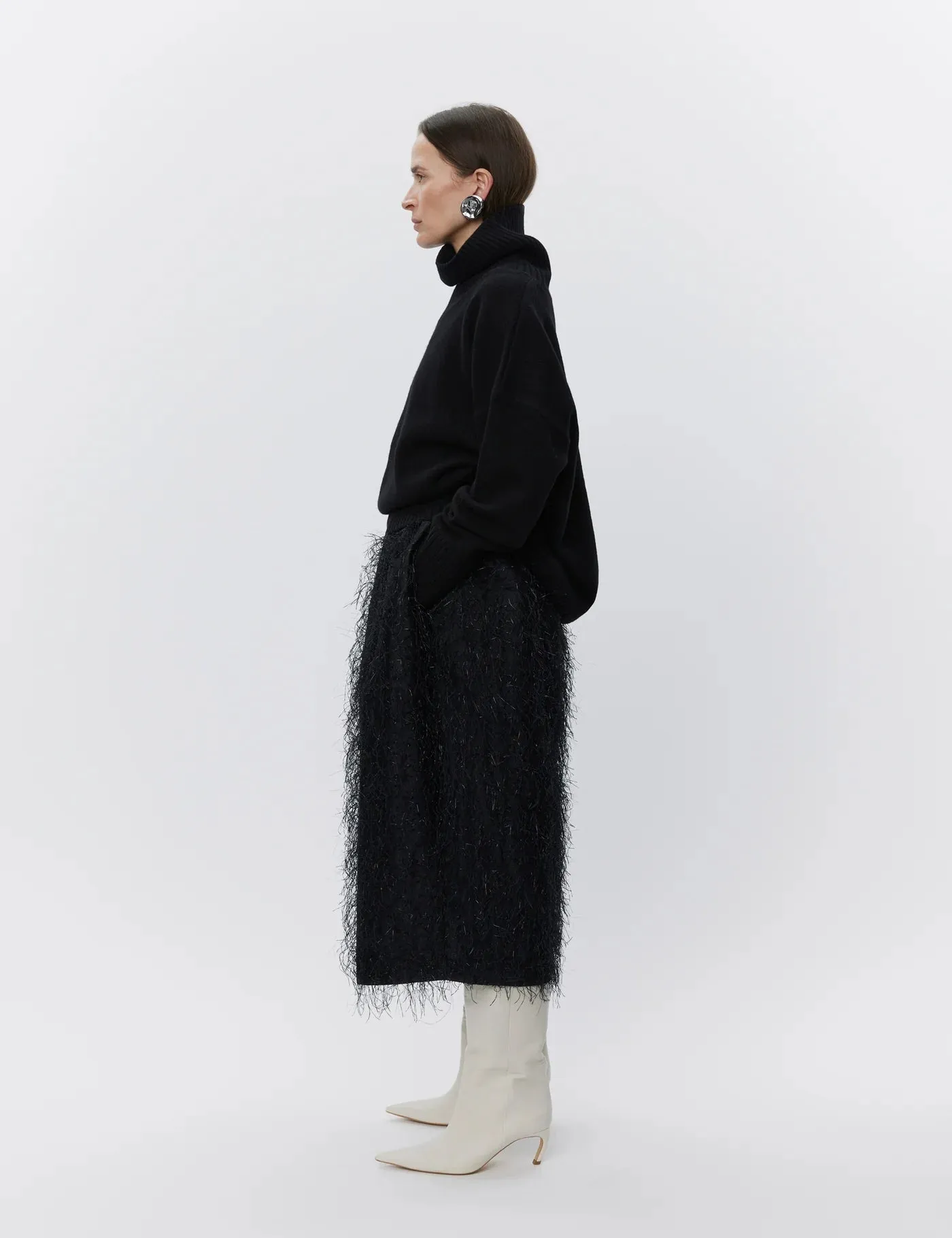 Amina Skirt - Frayed Jacquard RD