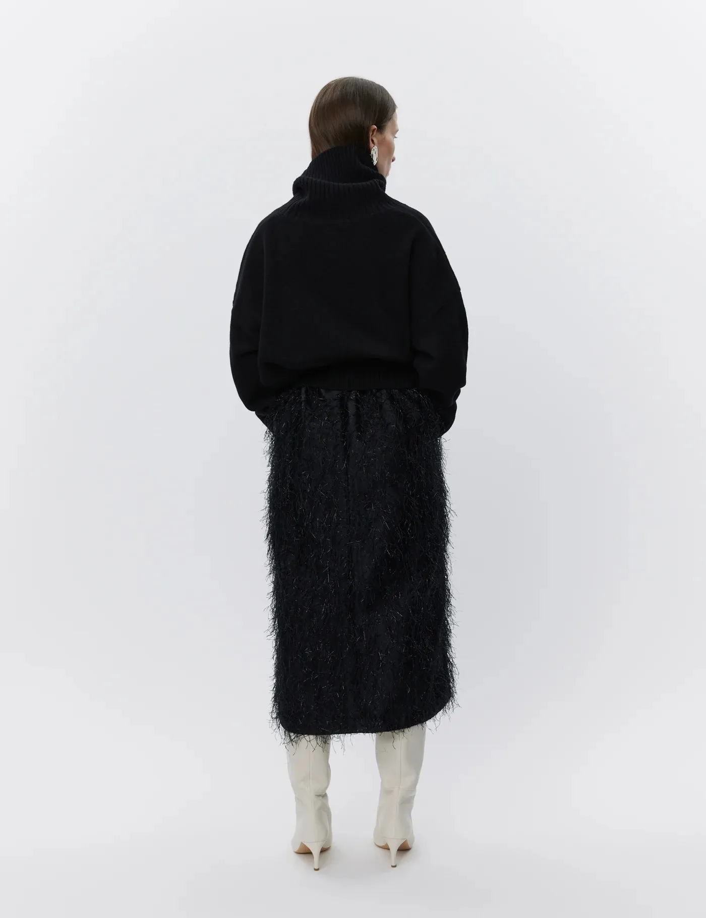 Amina Skirt - Frayed Jacquard RD