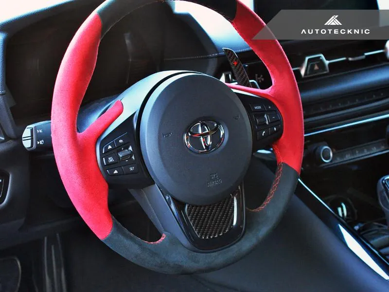 AutoTecknic Carbon Fiber Steering Wheel Trim (MK5 Supra)