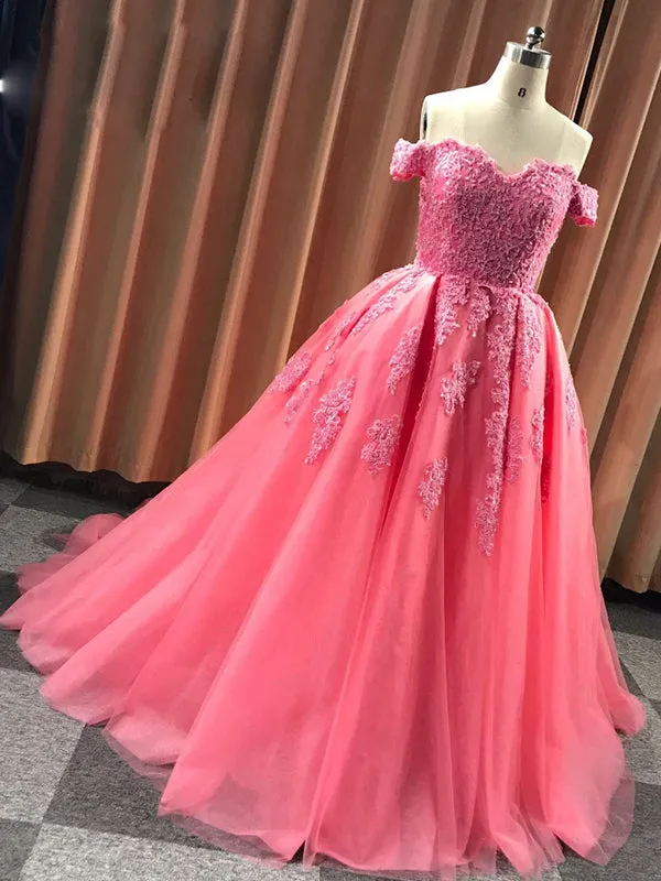 Ball Gown Cap Sleeve Lace Appliques Prom Dress 2022 Ivory Sweetheart Wedding Dress SMT07214