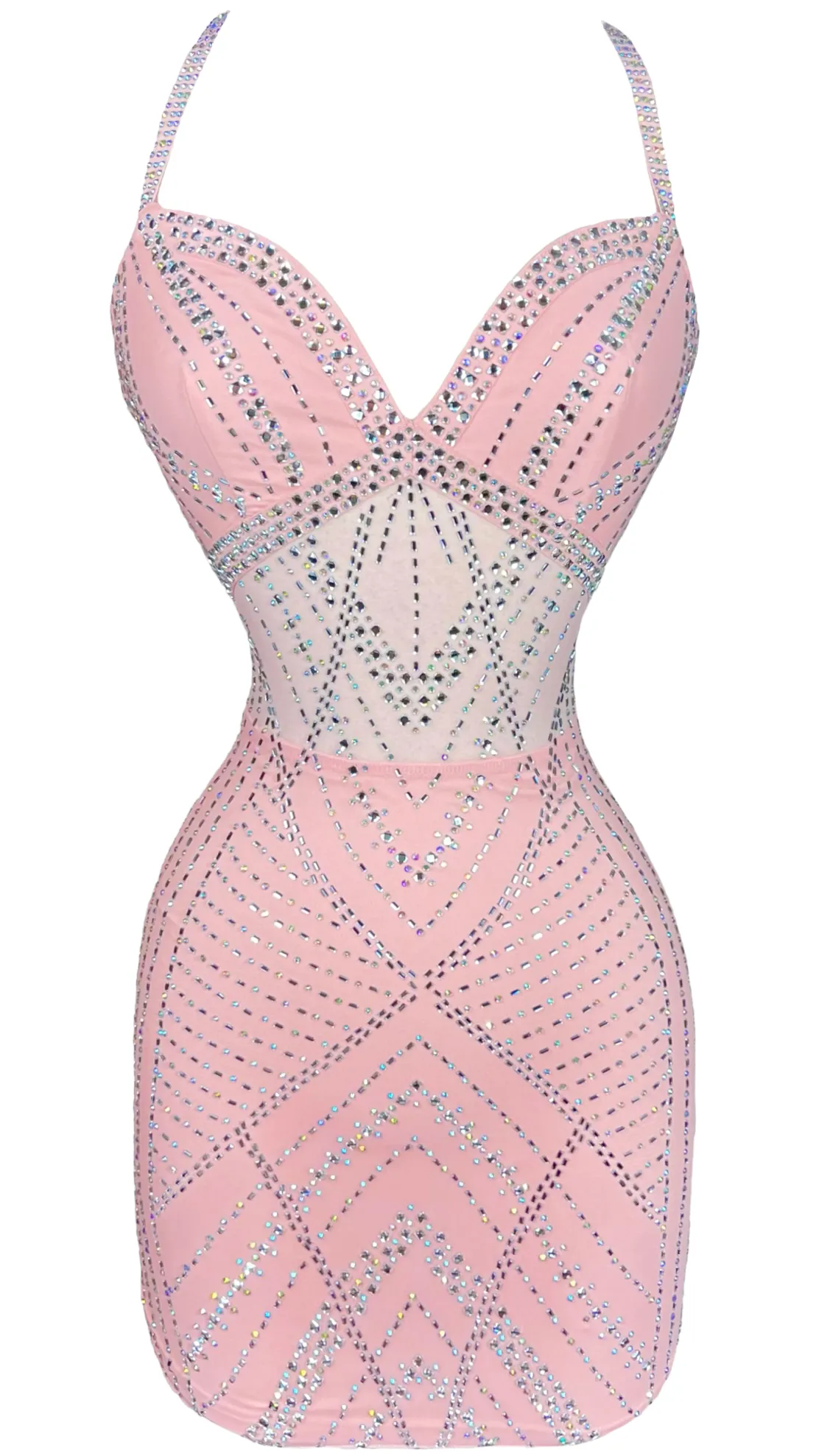 Be Mine Dress - Baby Pink