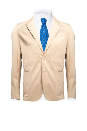 Beige Cotton Blazer