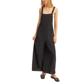 Black Double Gauze Overall