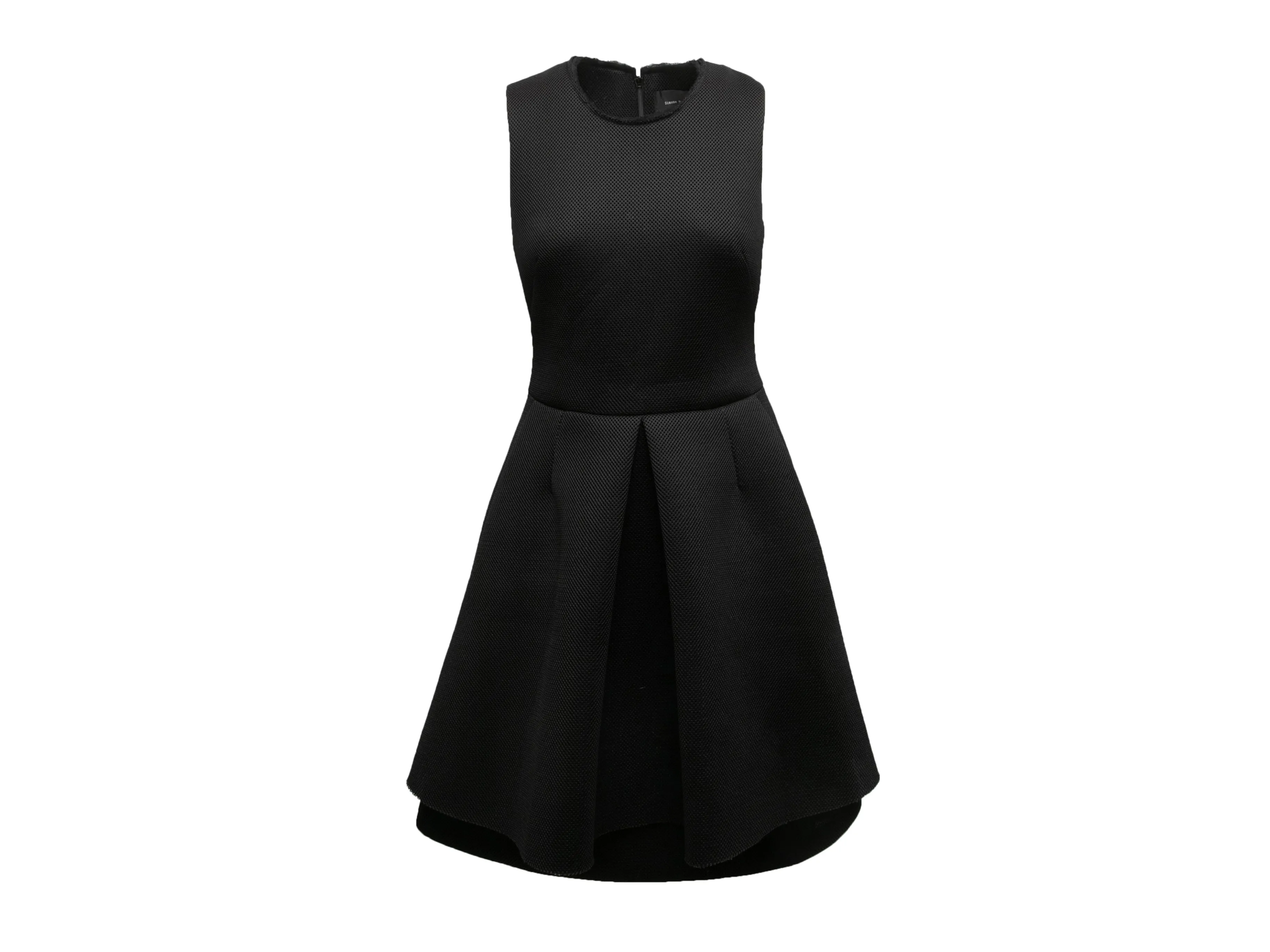 Black Simone Rocha A-Line Sleeveless Dress Size UK 10