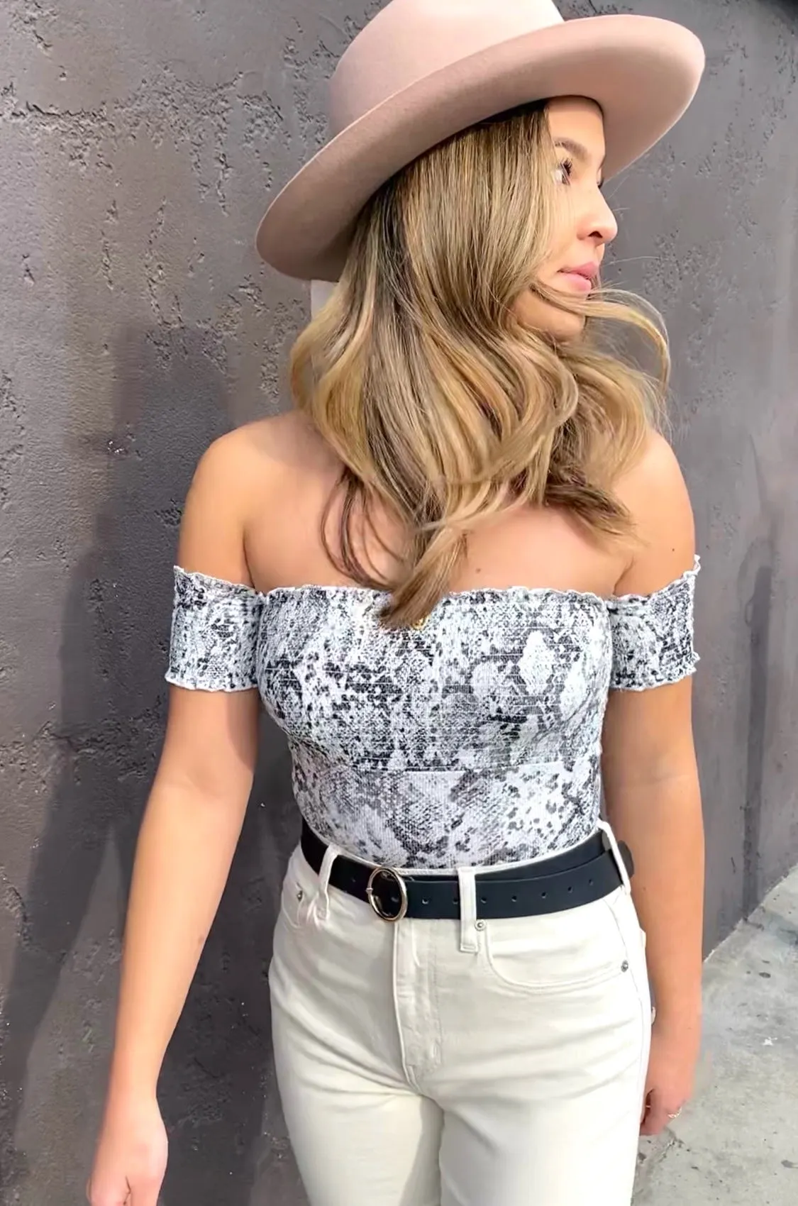 Boa Off-The-Shoulder Bodysuit
