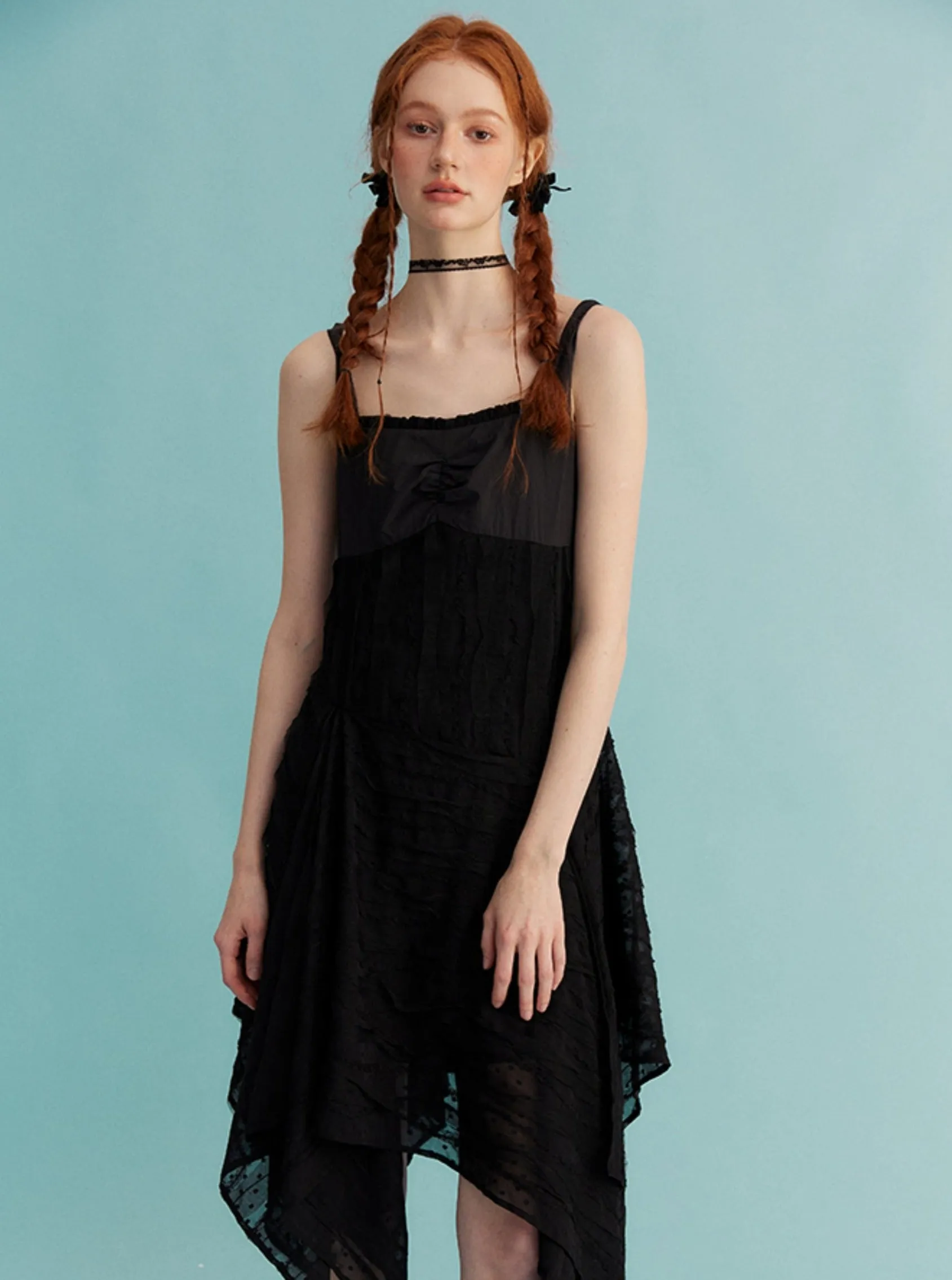 Broken Lace Slip Dress