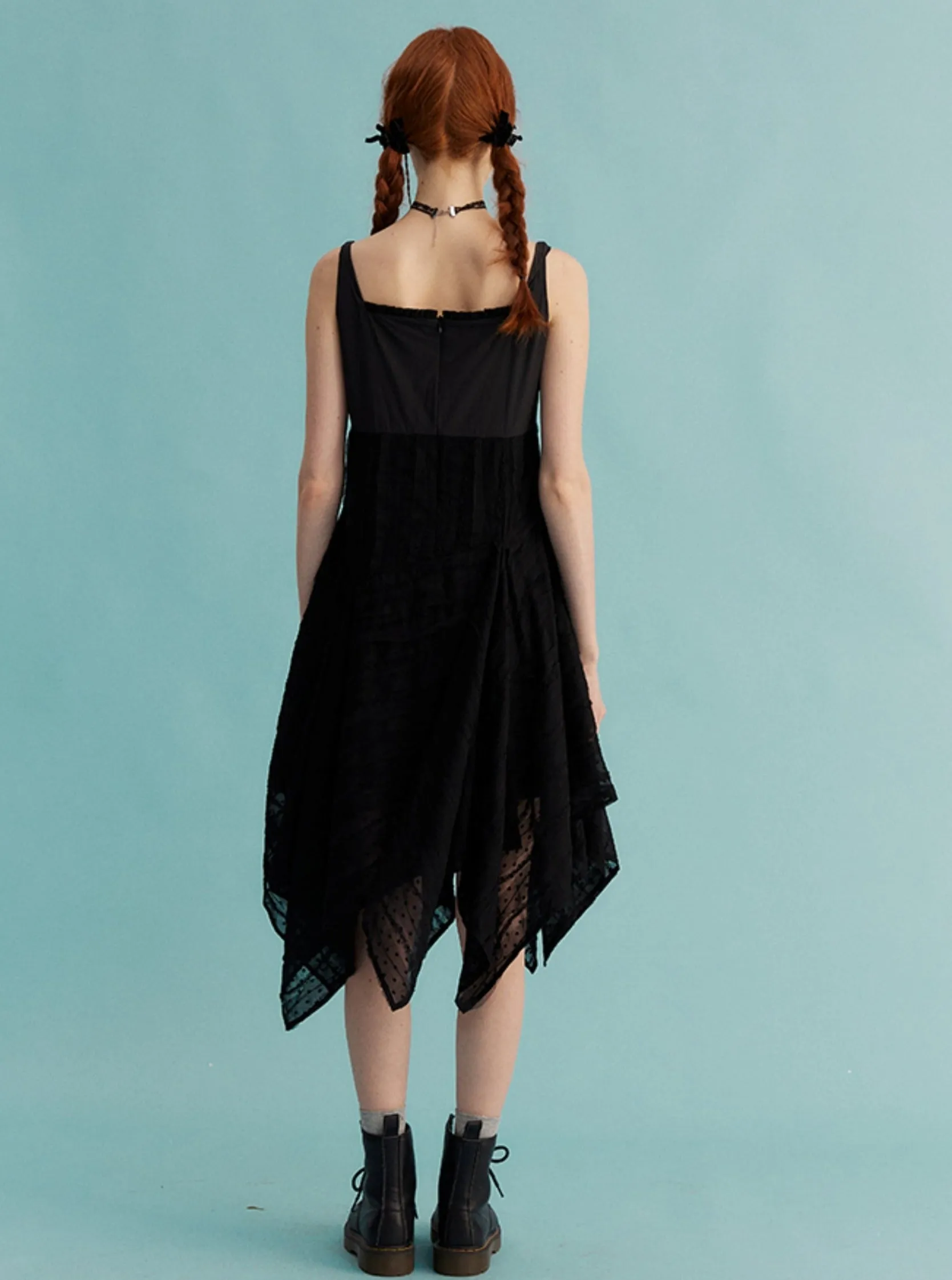 Broken Lace Slip Dress