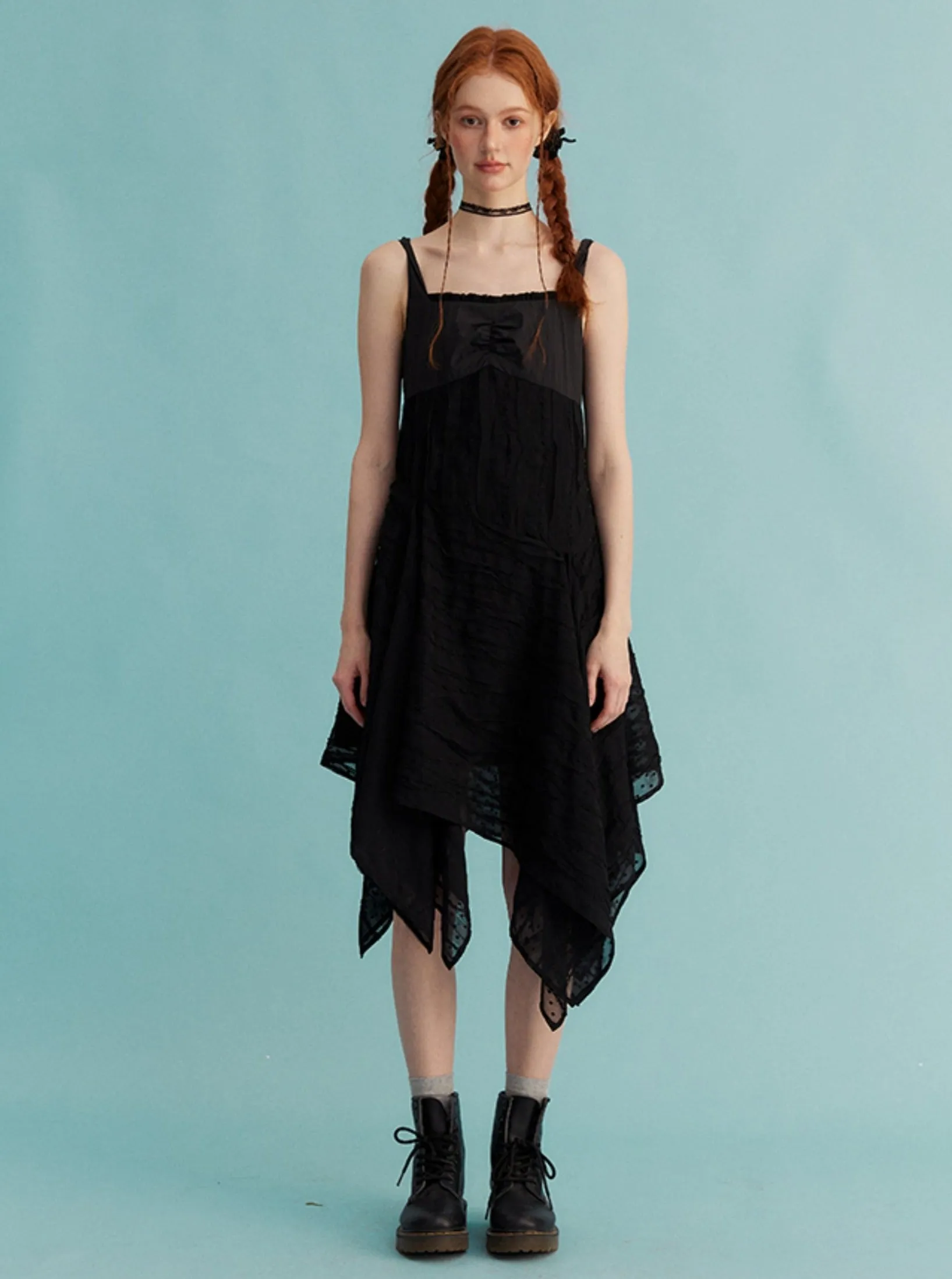 Broken Lace Slip Dress