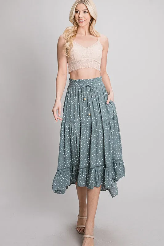 Brooks Hi-Low Midi Skirt
