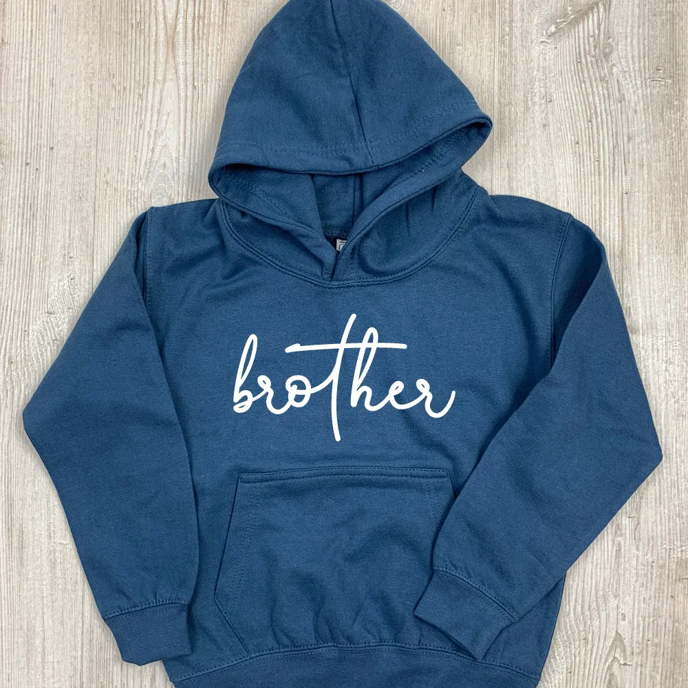 Brother/Sister Matching Script Hoodies (1-13 Years) (MRK X)