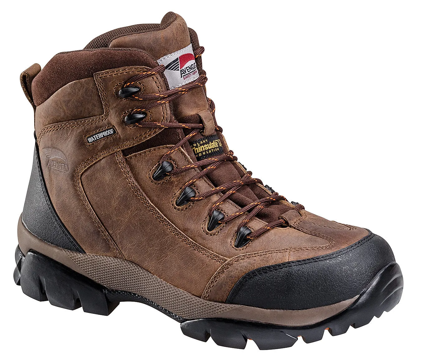 Brown Composite Toe EH WP Insulated 6" Work Boot