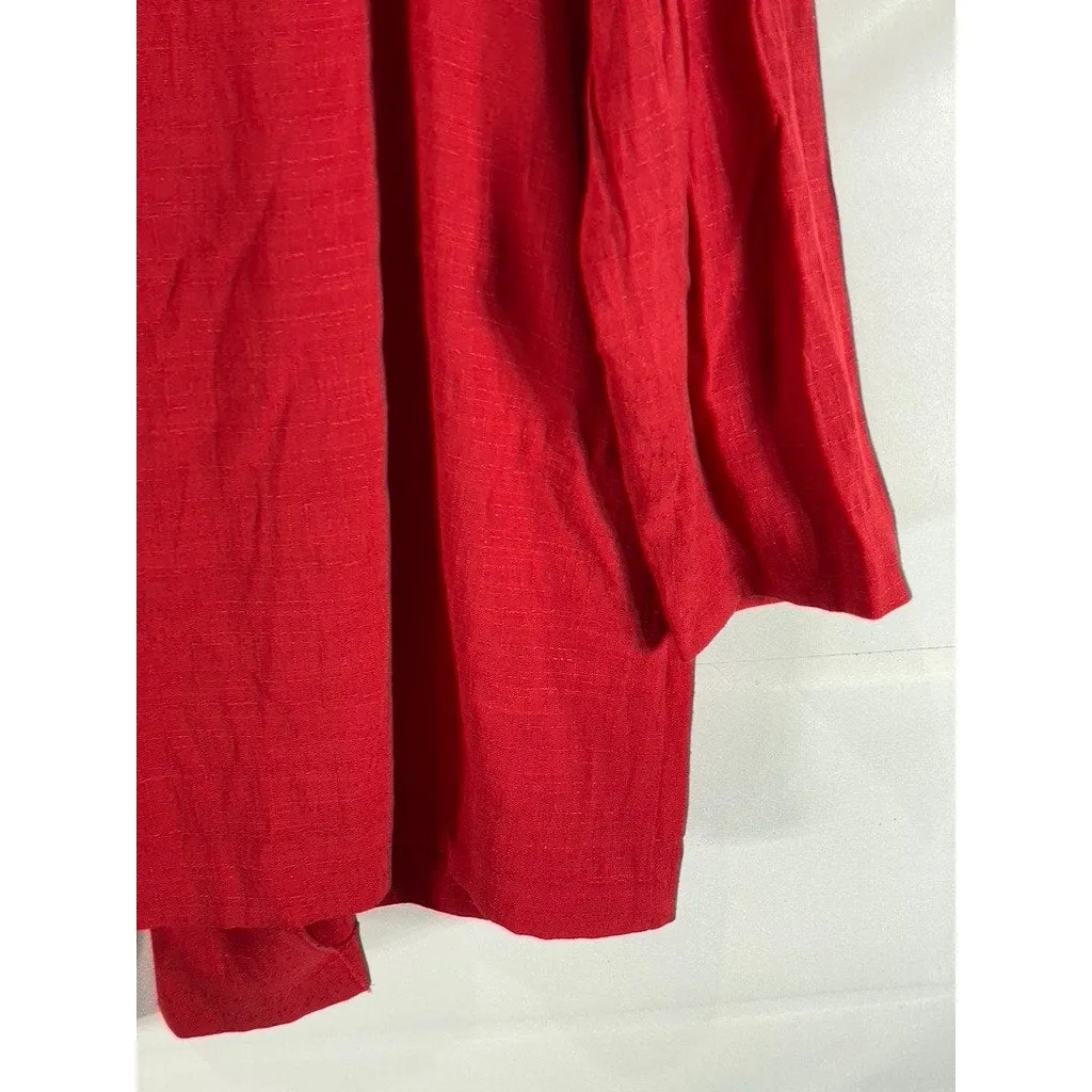 BRYLANE WOMAN COLLECTION Women's Red Two-Button Lightweight Blazer SZ 6