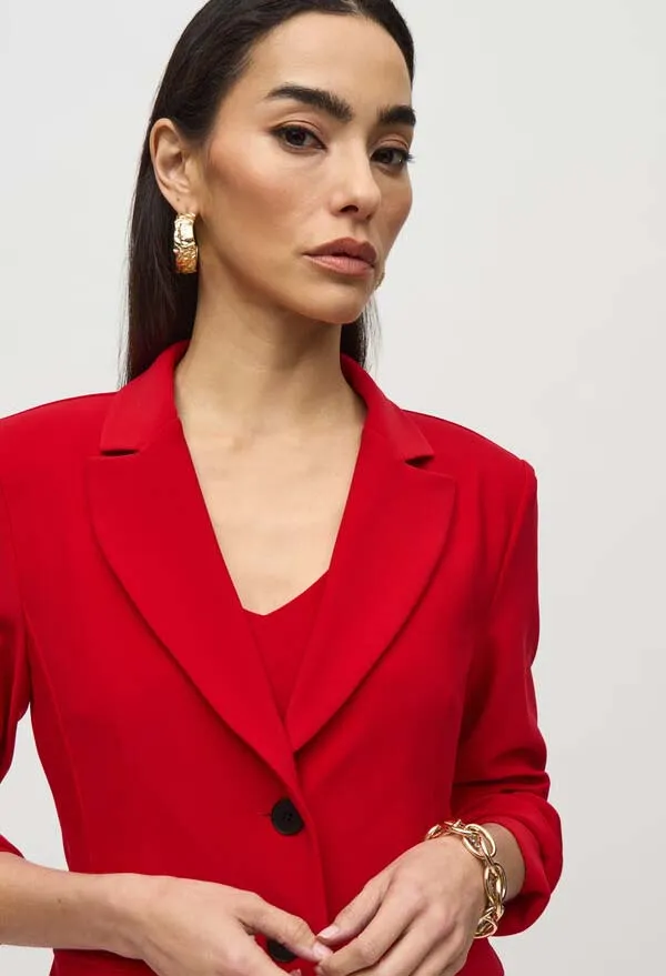 Buttoned Single Breasted Blazer