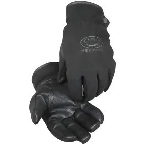 Caiman 2390-6 Goat Grain Leather Palm Glove with Fleece Back and Heatrac Insulation