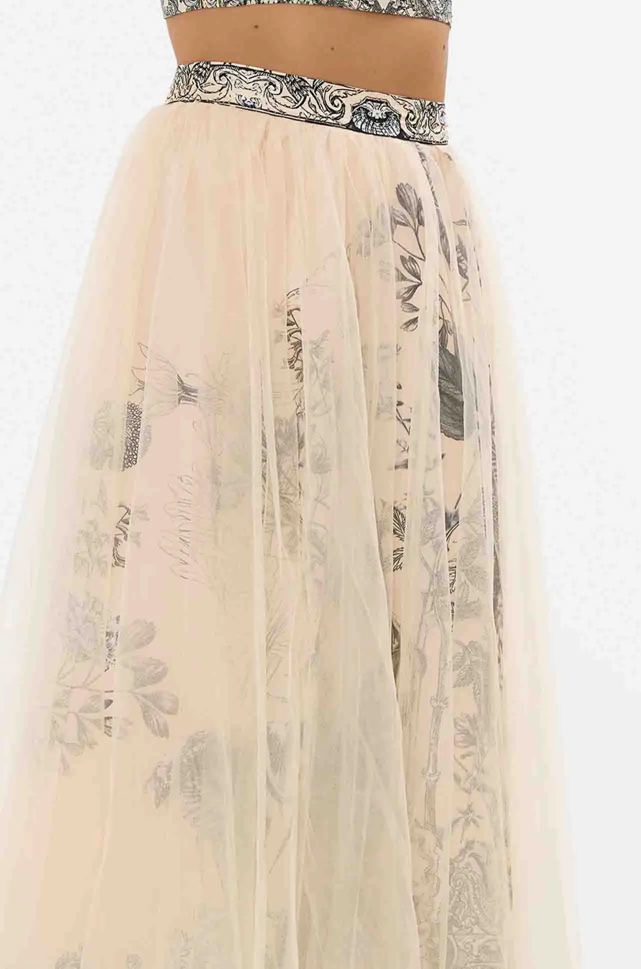 Camilla - Etched Into Eternity Midi Tulle Skirt