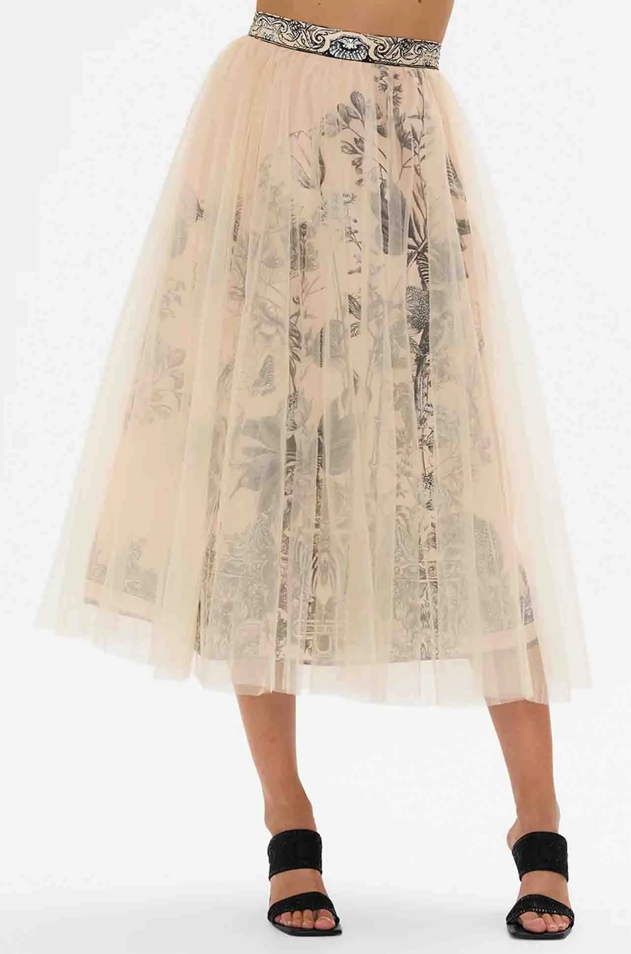 Camilla - Etched Into Eternity Midi Tulle Skirt