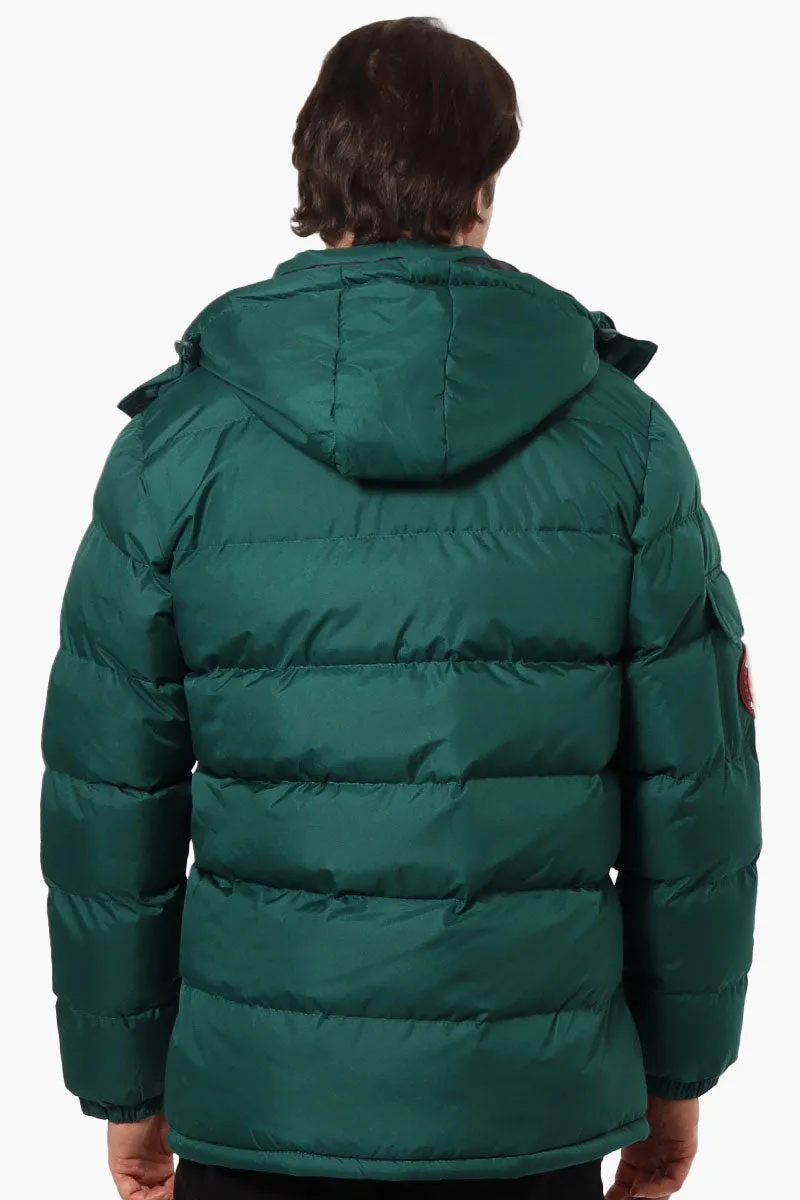 Canada Weather Gear Zip Pocket Bubble Bomber Jacket - Green
