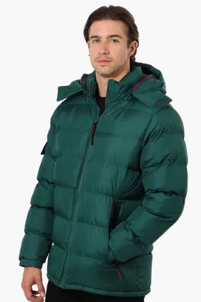 Canada Weather Gear Zip Pocket Bubble Bomber Jacket - Green