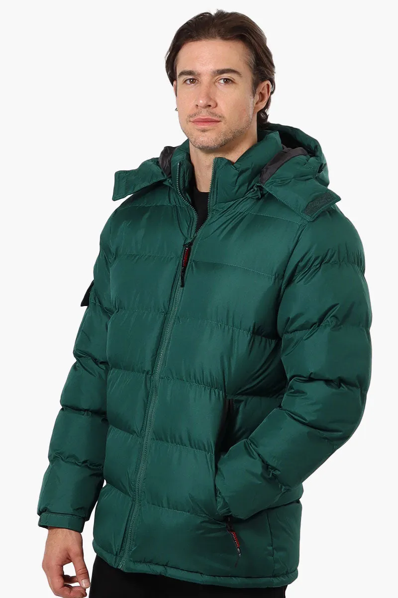 Canada Weather Gear Zip Pocket Bubble Bomber Jacket - Green