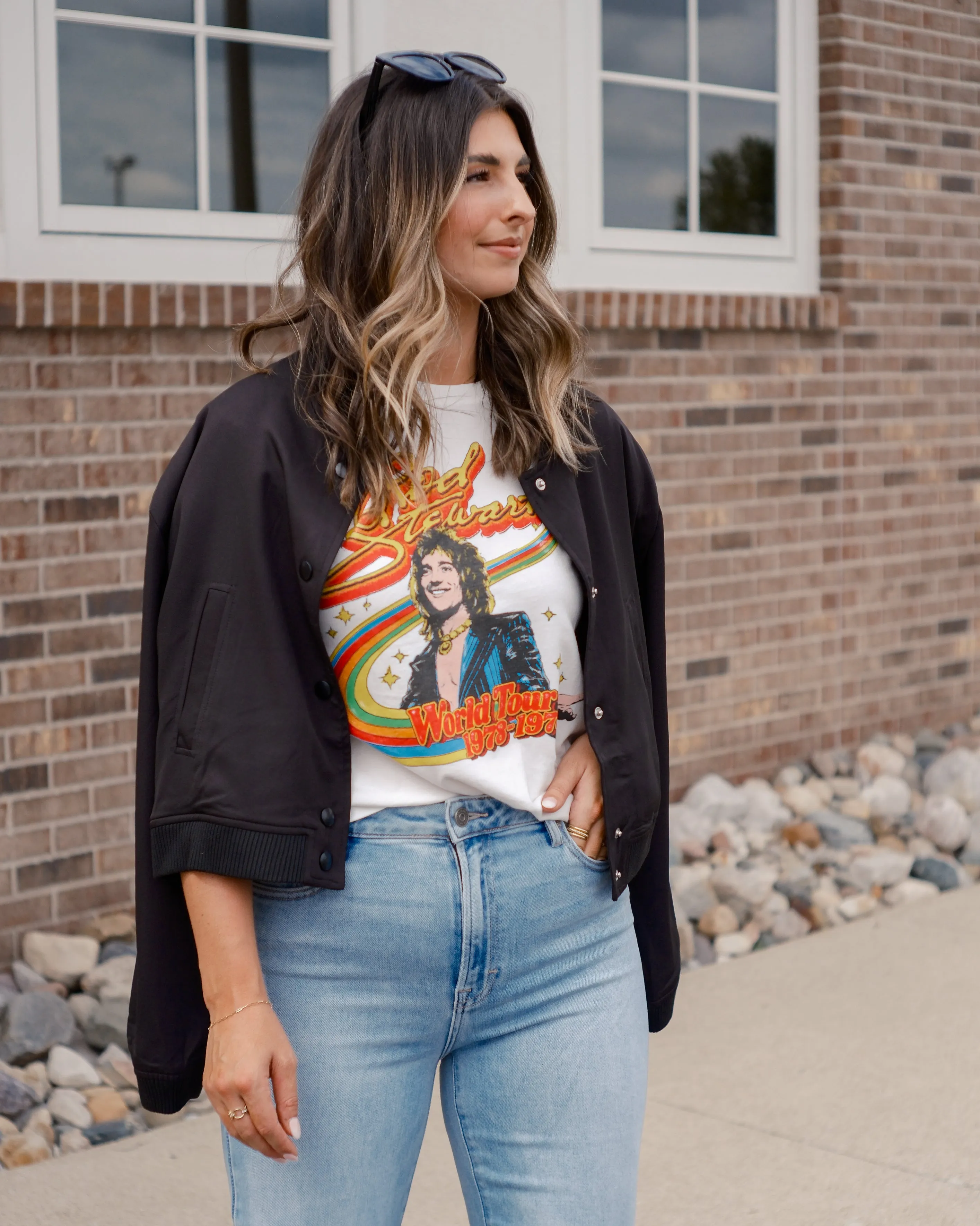 Cara Cropped Bomber Jacket