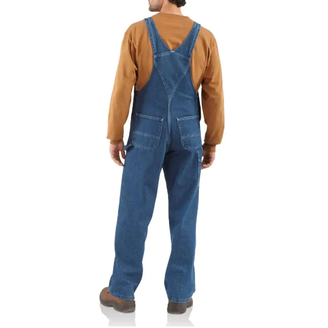 Carhartt Work Men's Bib Overalls Unlined Denim