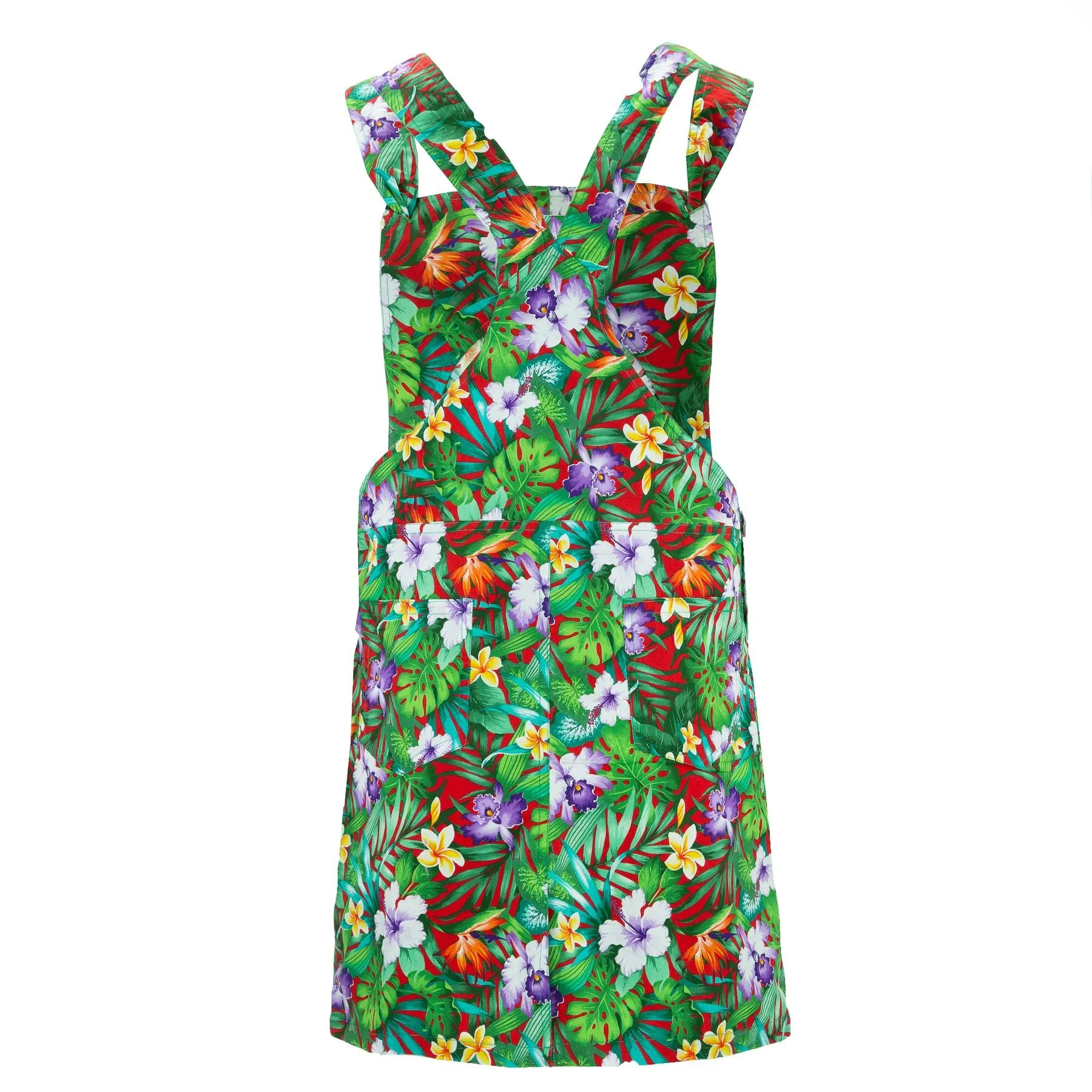 Chic Tea Shift Dungaree Dress - Jungle Fever