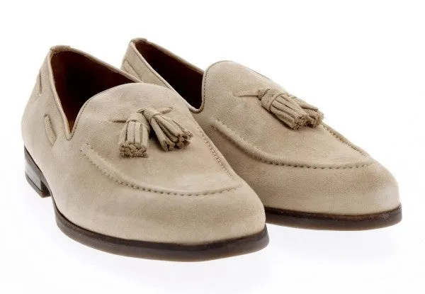 Clarks Mens Citistride Slip Taupe Suede Shoes