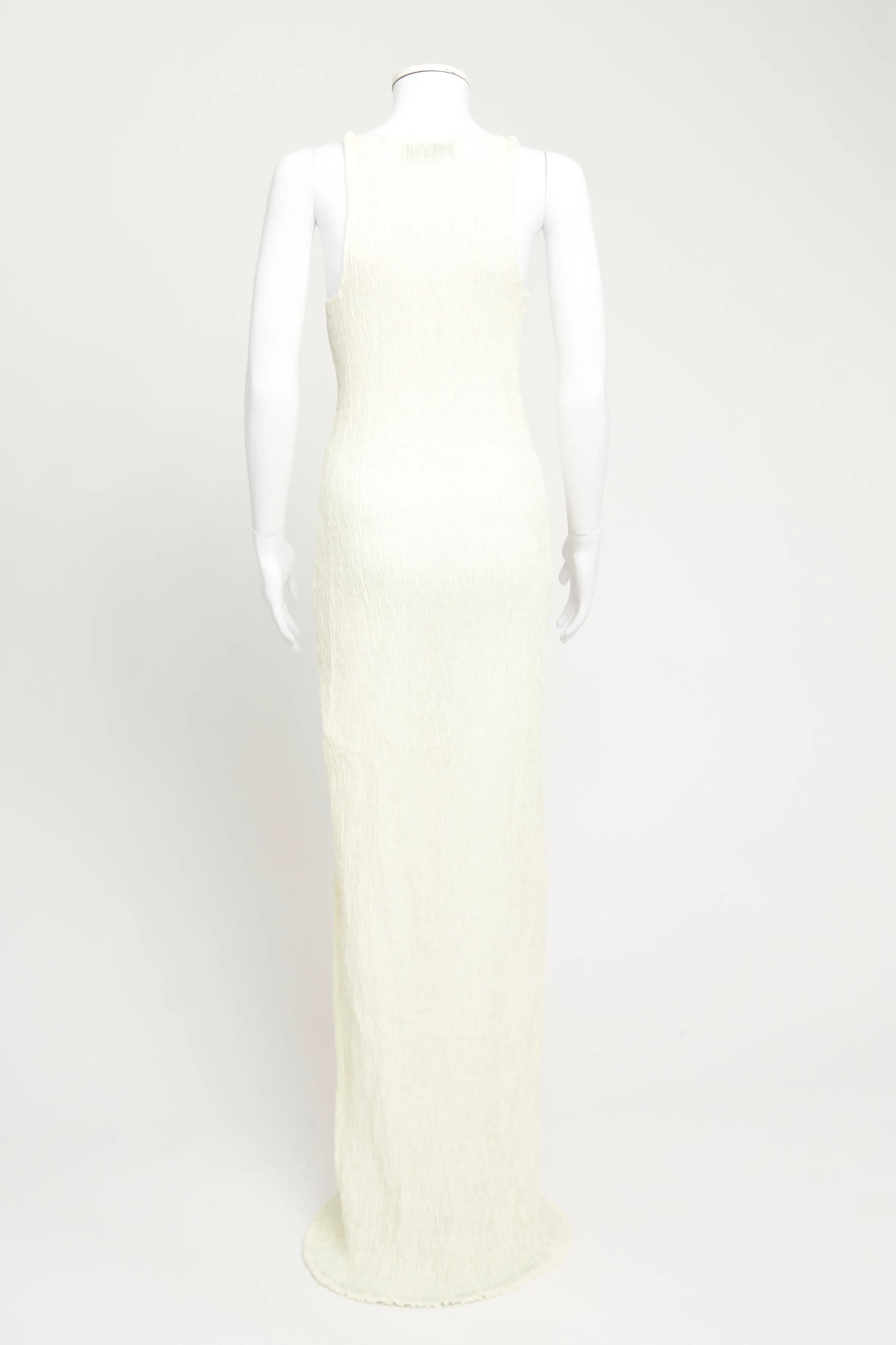 Cream Muslin Preowned Maxi Dress