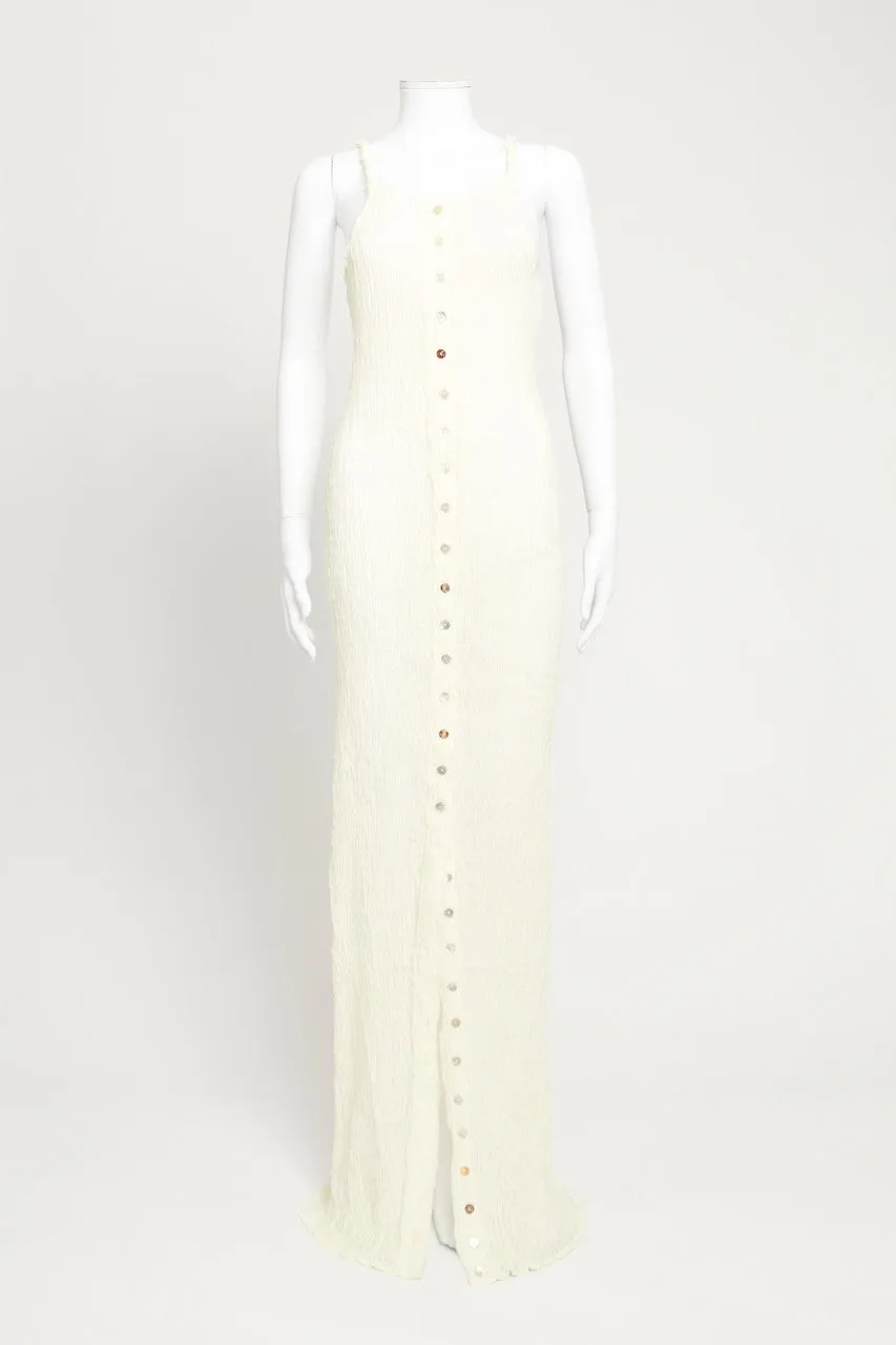 Cream Muslin Preowned Maxi Dress