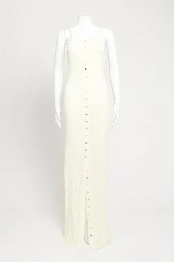 Cream Muslin Preowned Maxi Dress