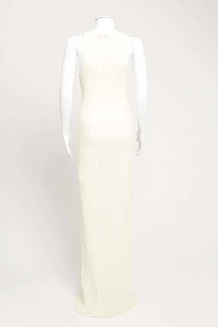 Cream Muslin Preowned Maxi Dress