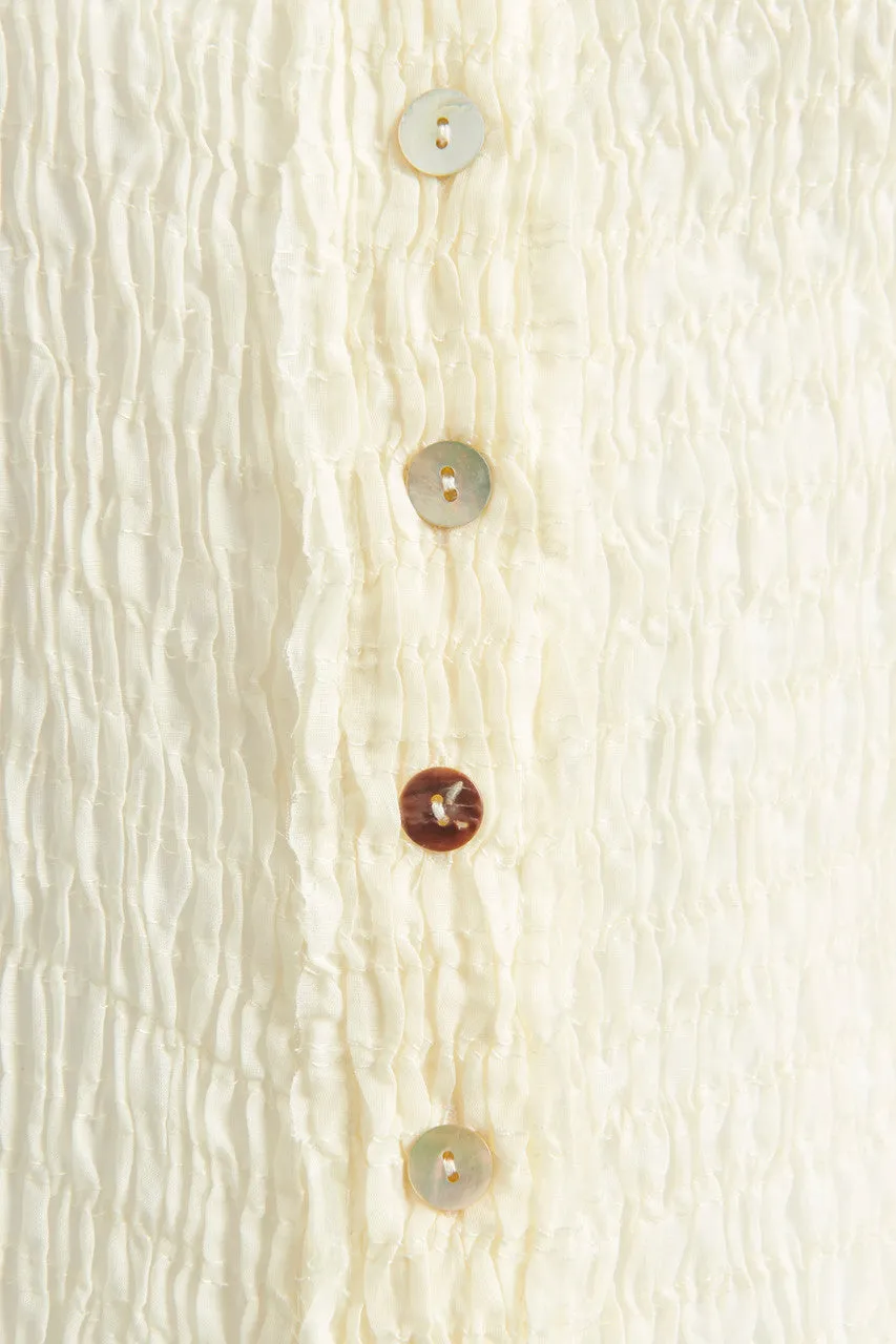 Cream Muslin Preowned Maxi Dress