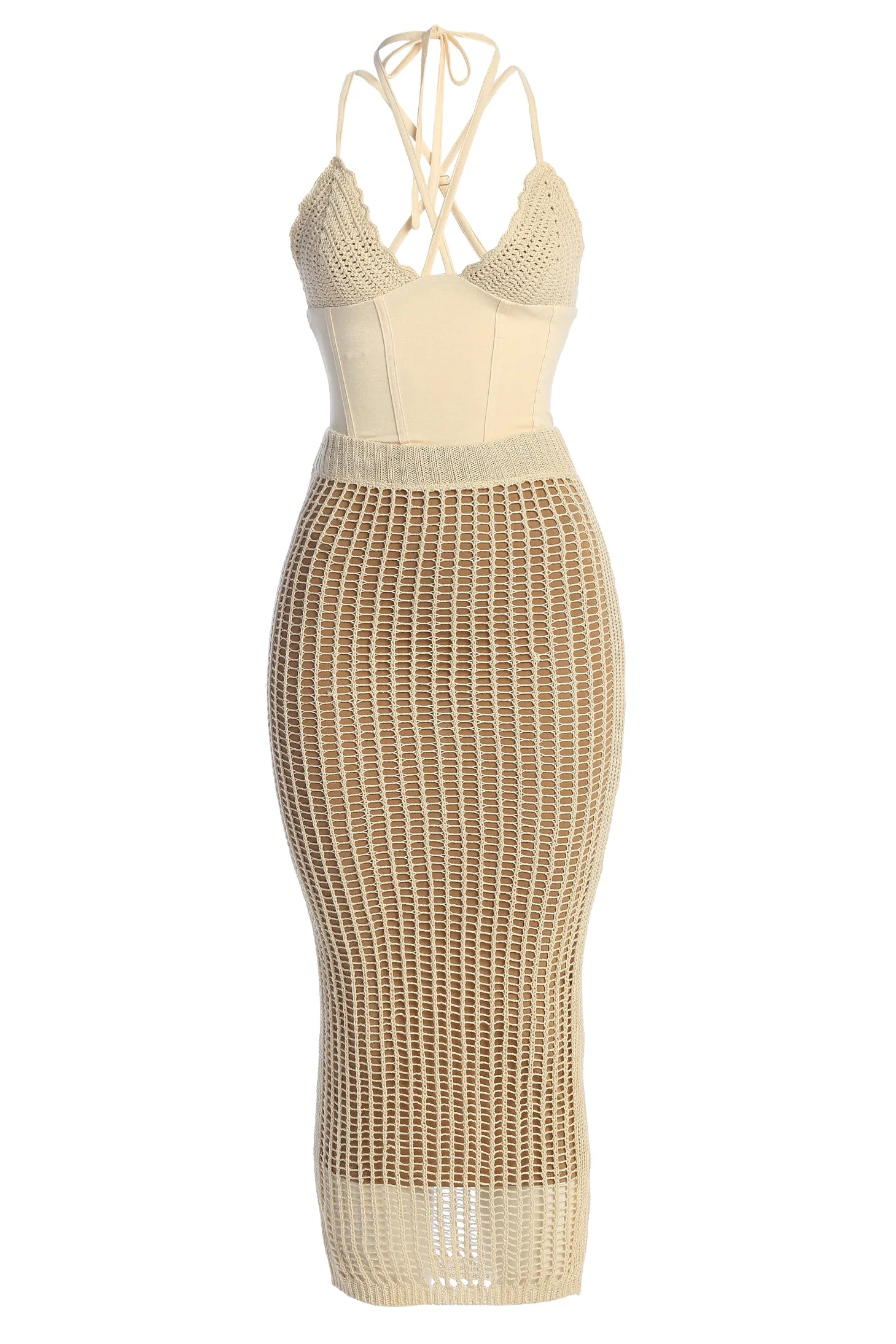 Cream Summer Bliss Crochet Set
