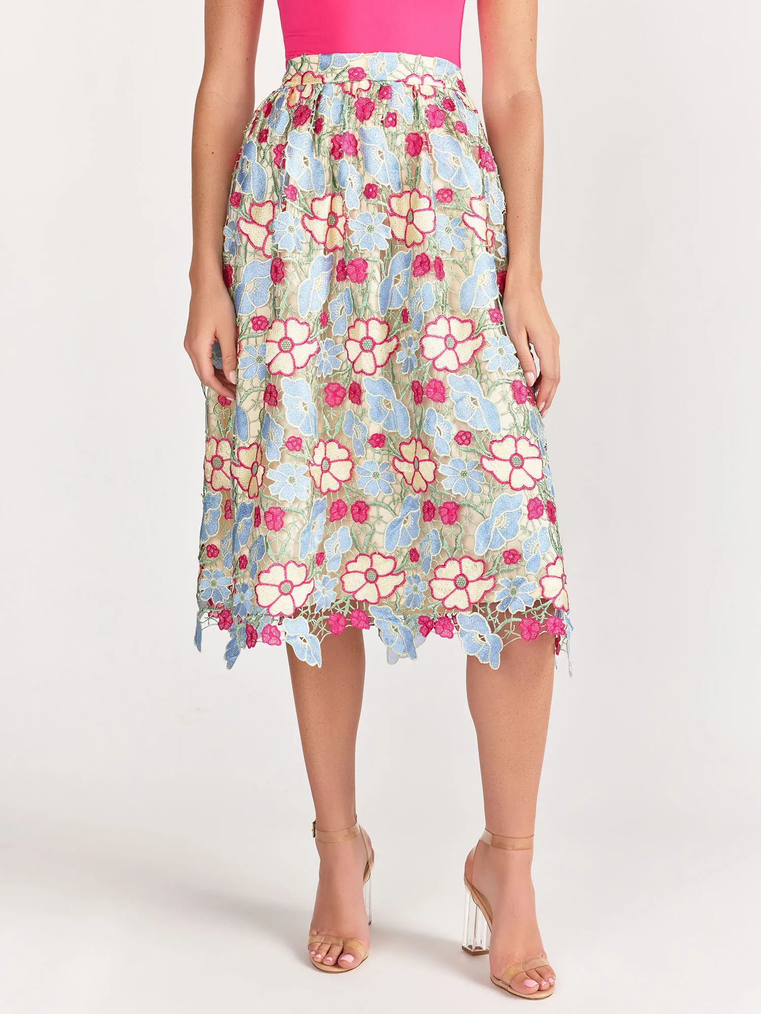 Crochet Lace Midi Skirt - Just Me