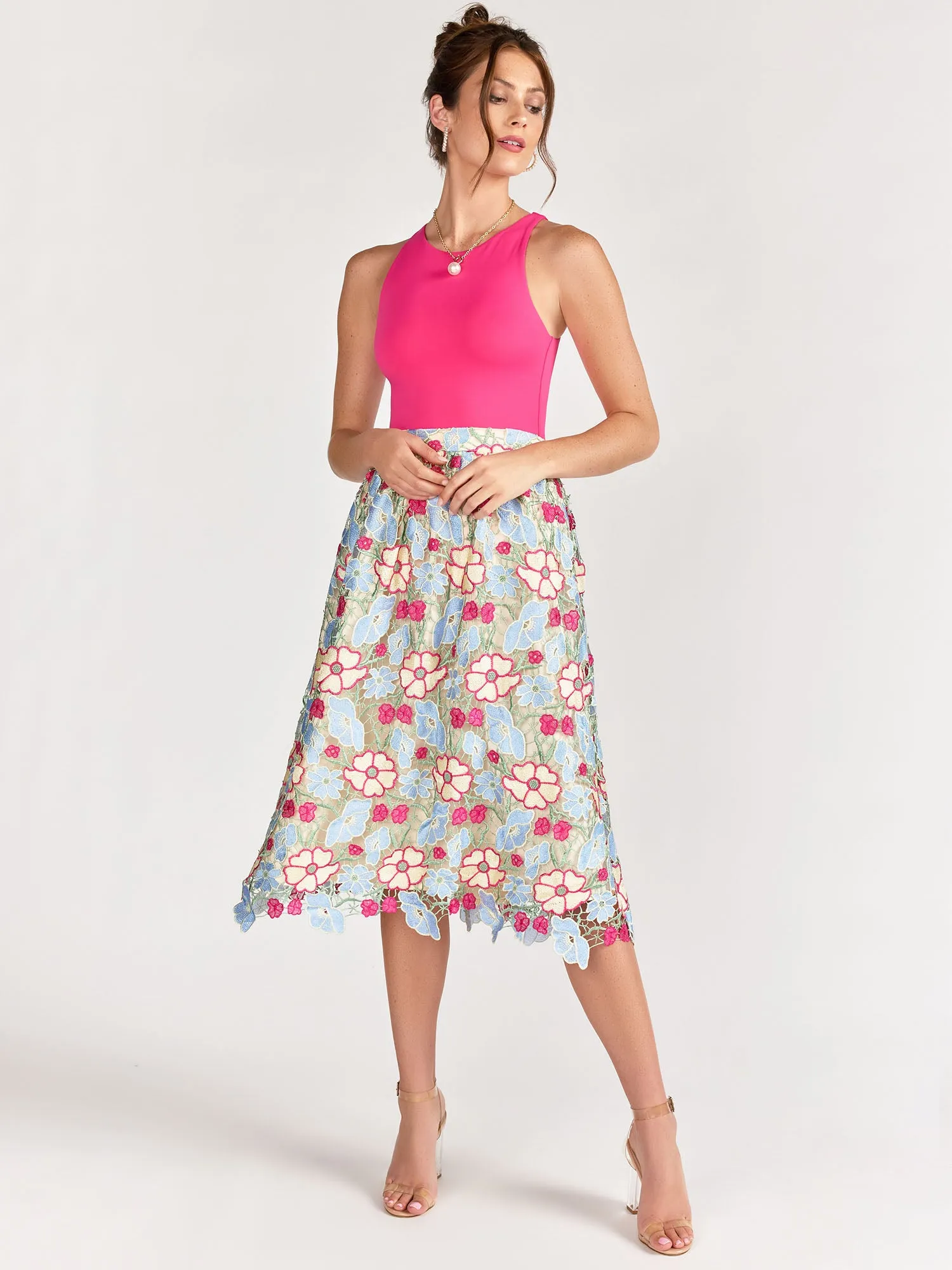 Crochet Lace Midi Skirt - Just Me