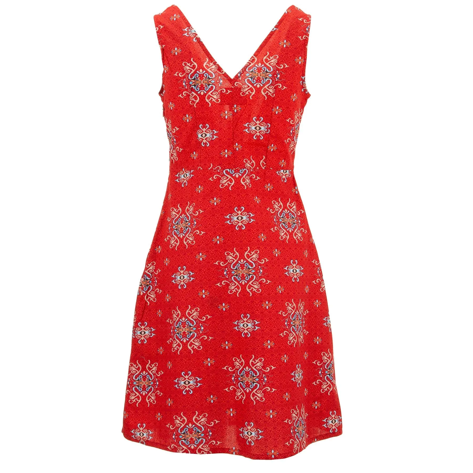 Crossover Dress - Red Orient