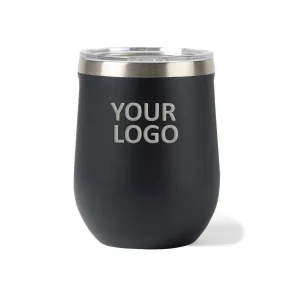 Custom CORKCICLE Stemless Wine Cup 12 Oz Black