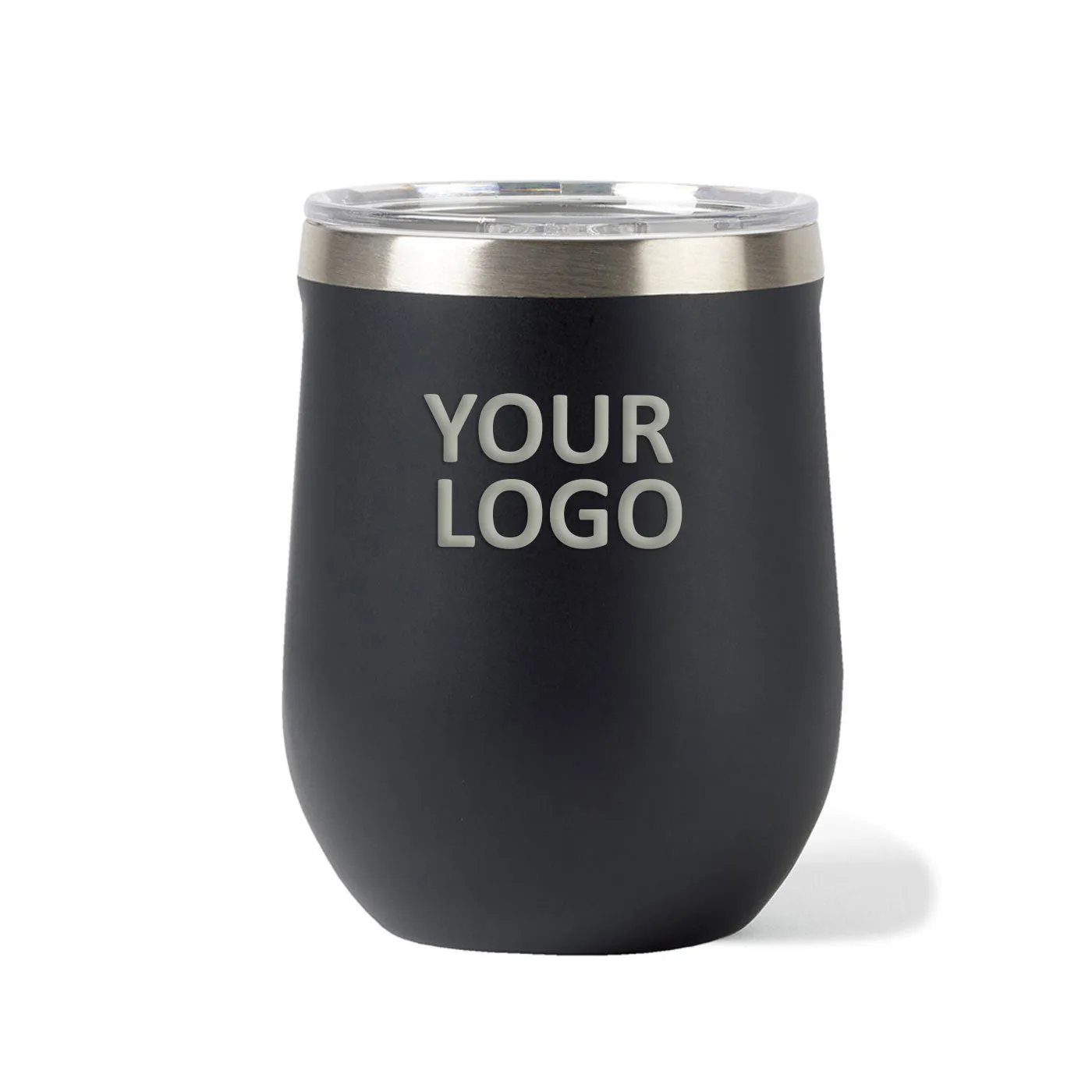 Custom CORKCICLE Stemless Wine Cup 12 Oz Black