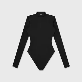 Cut-Out Back Bodysuit - Black