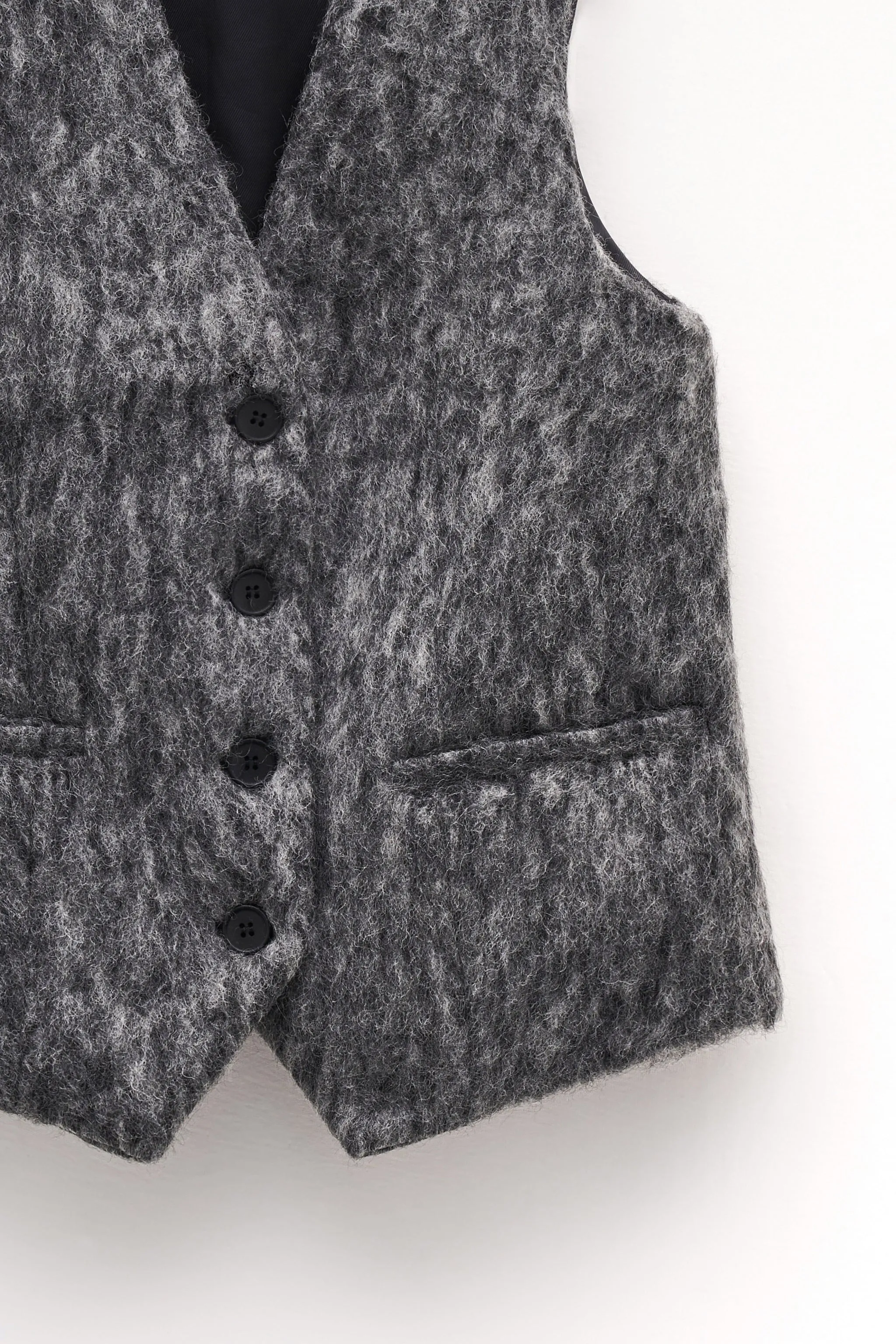 Eleh gilet grigio in lana